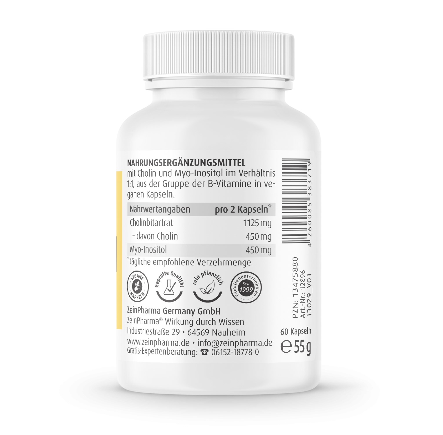 Cholin-Inositol 450/450 mg - 60 Kapseln