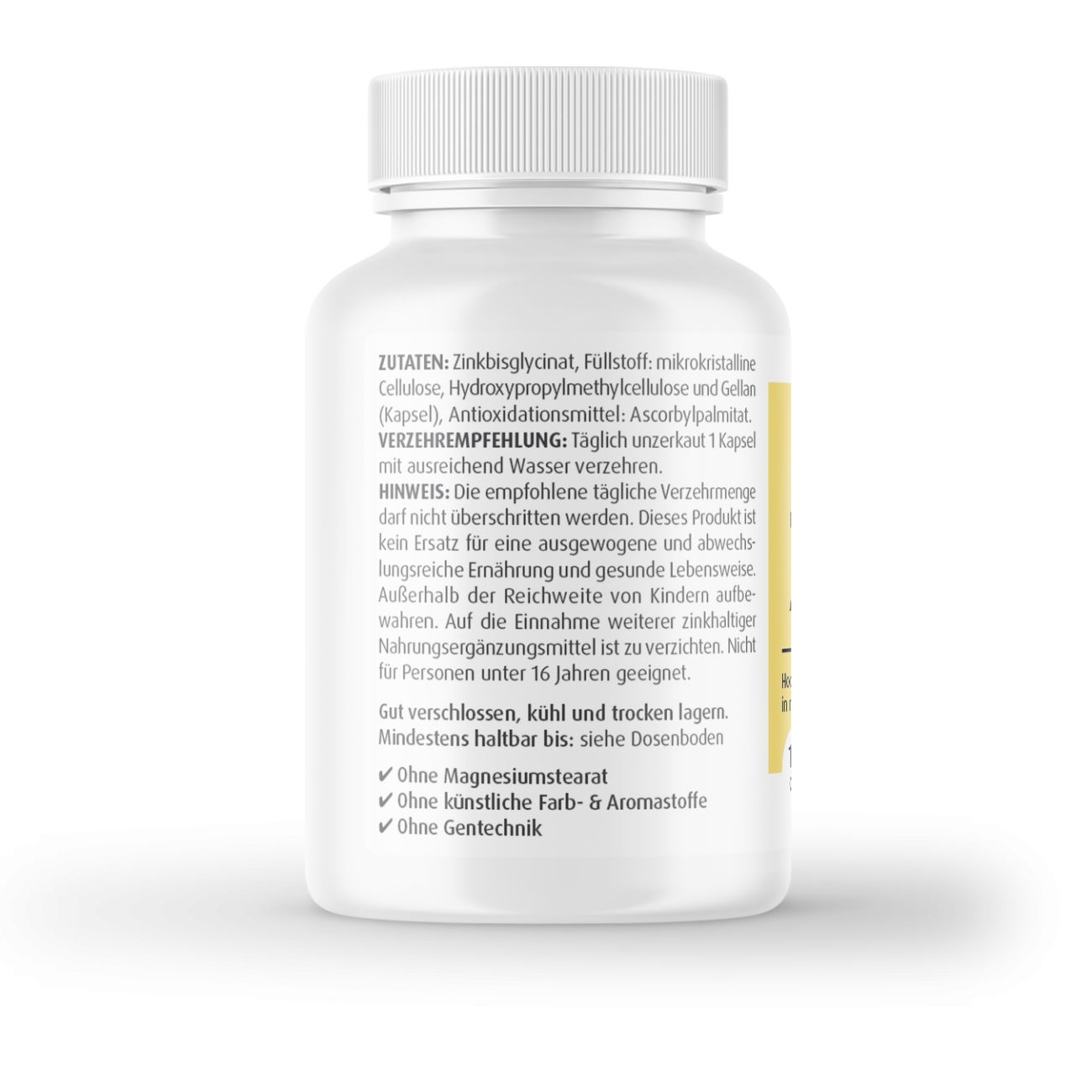 Zink Glycinat 25 mg - 120 Kapseln