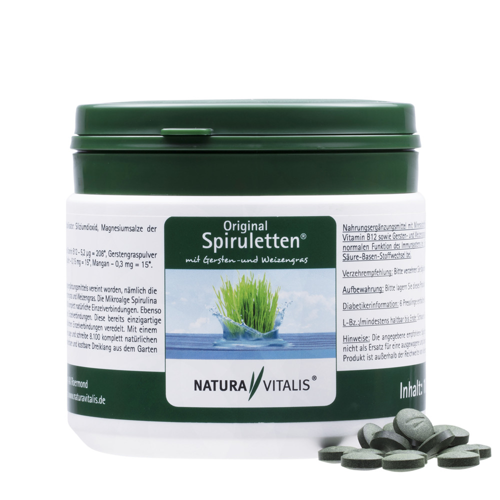 Spirulina plus Gerstengras & Weizengras - 1000 Presslinge