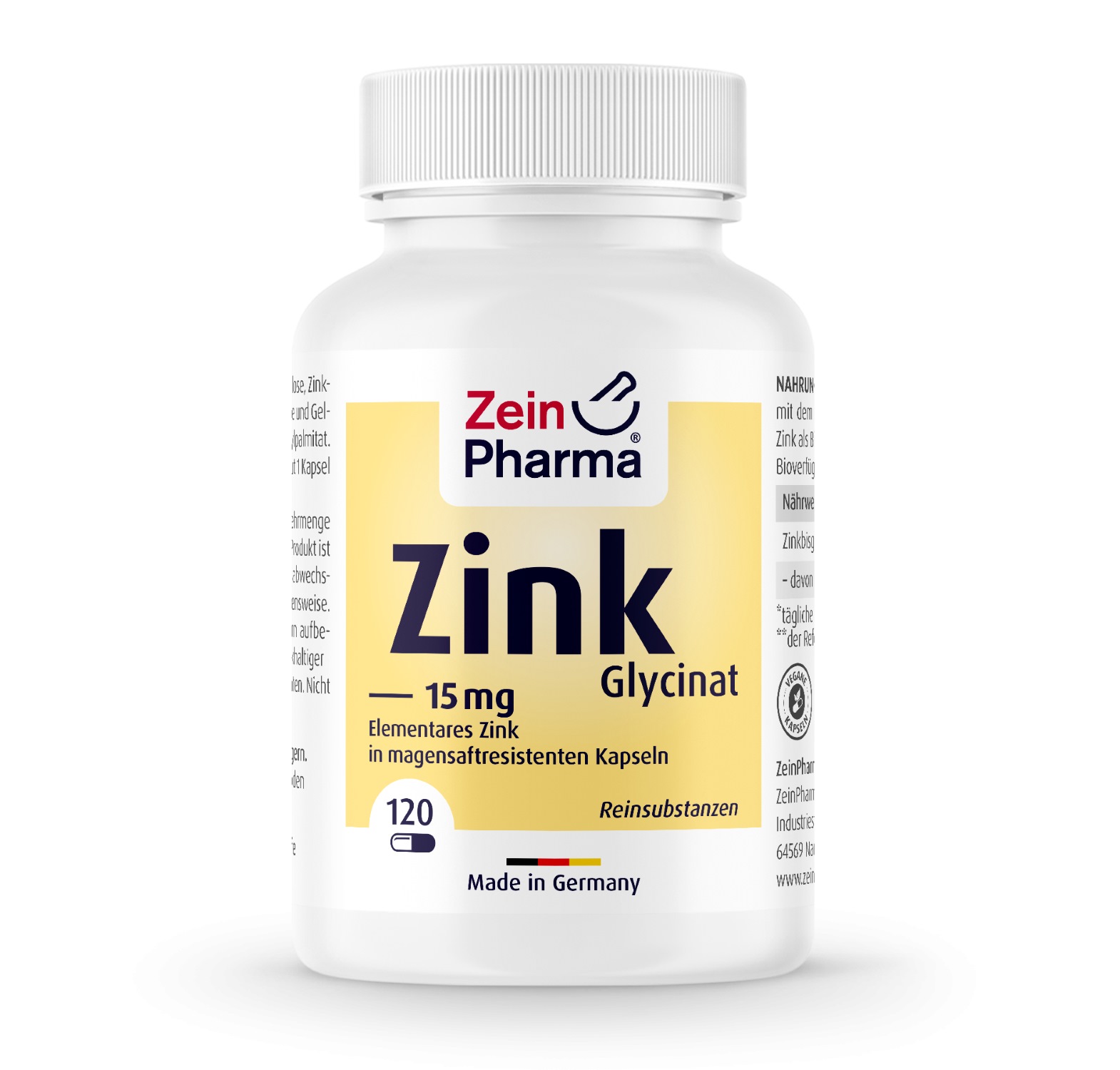 Zink-Glycinat 15mg - 120 Kapseln