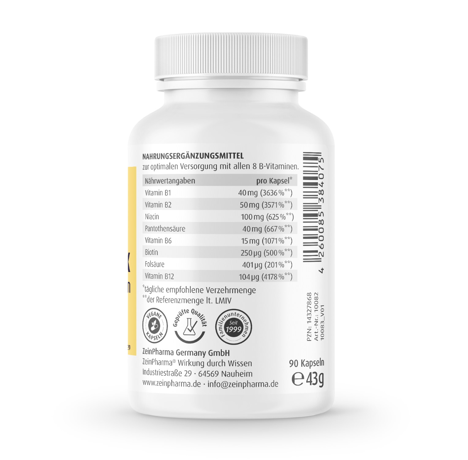 Super B-Komplex + Biotin - 90 Kapseln