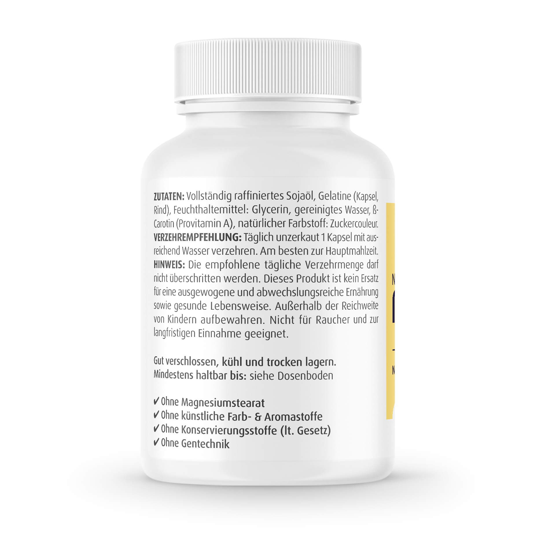 Beta Carotin Natural 15 mg - 90 Kapseln