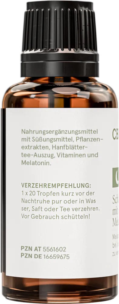 Schlaftropfen mit Hanf & Melatonin - 30ml