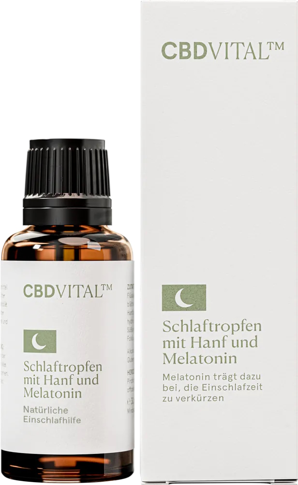 Schlaftropfen mit Hanf & Melatonin - 30ml