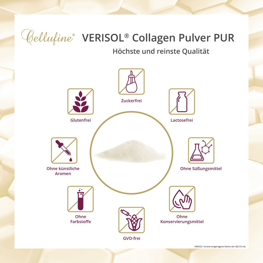 Cellufine Premium Collagen-Pulver PUR mit VERISOL - 300g