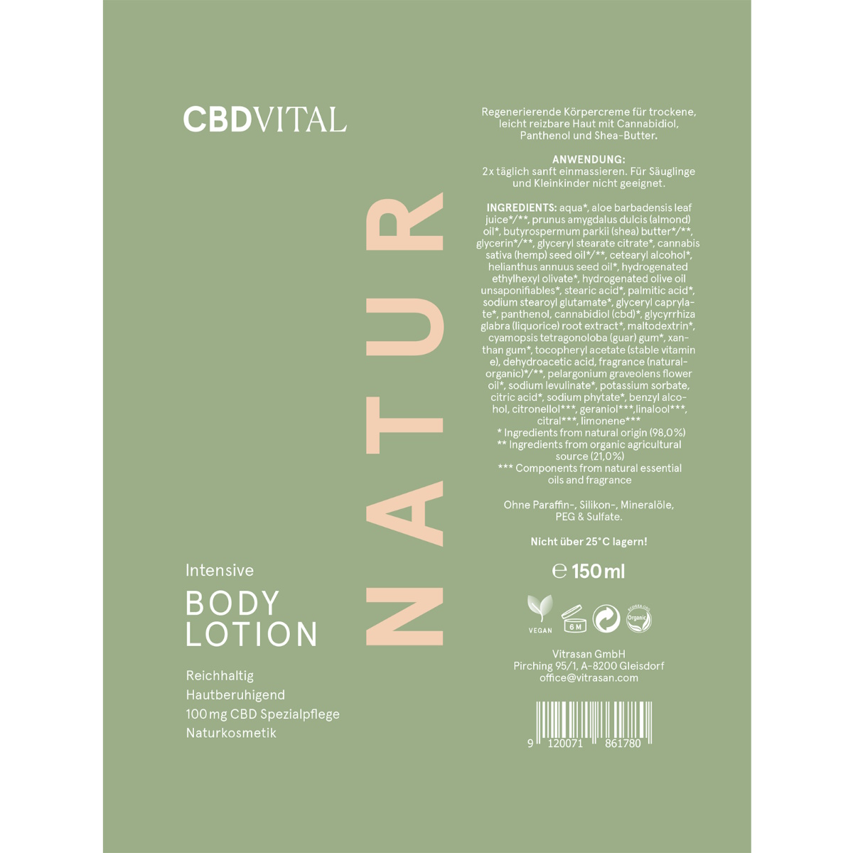 Intensive CBD Bodylotion - 150ml