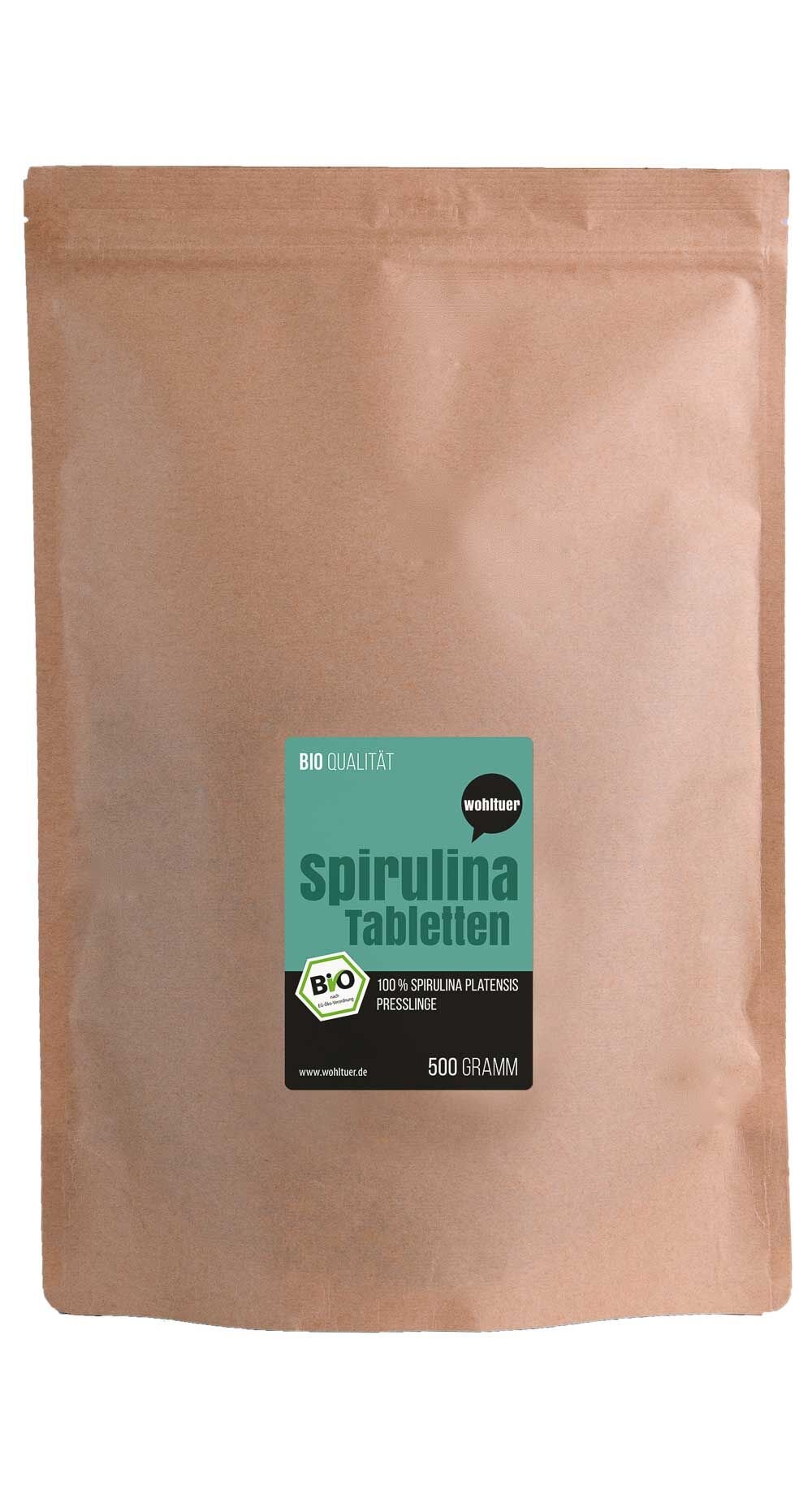 Bio Spirulina Tabletten 500g - 1250 Presslinge