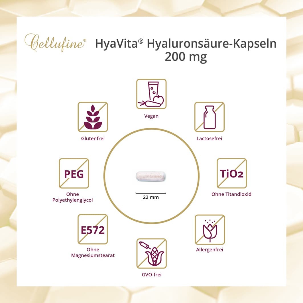 Cellufine HyaVita Hyaluronsure-Kapseln 200mg - 150 Kapseln