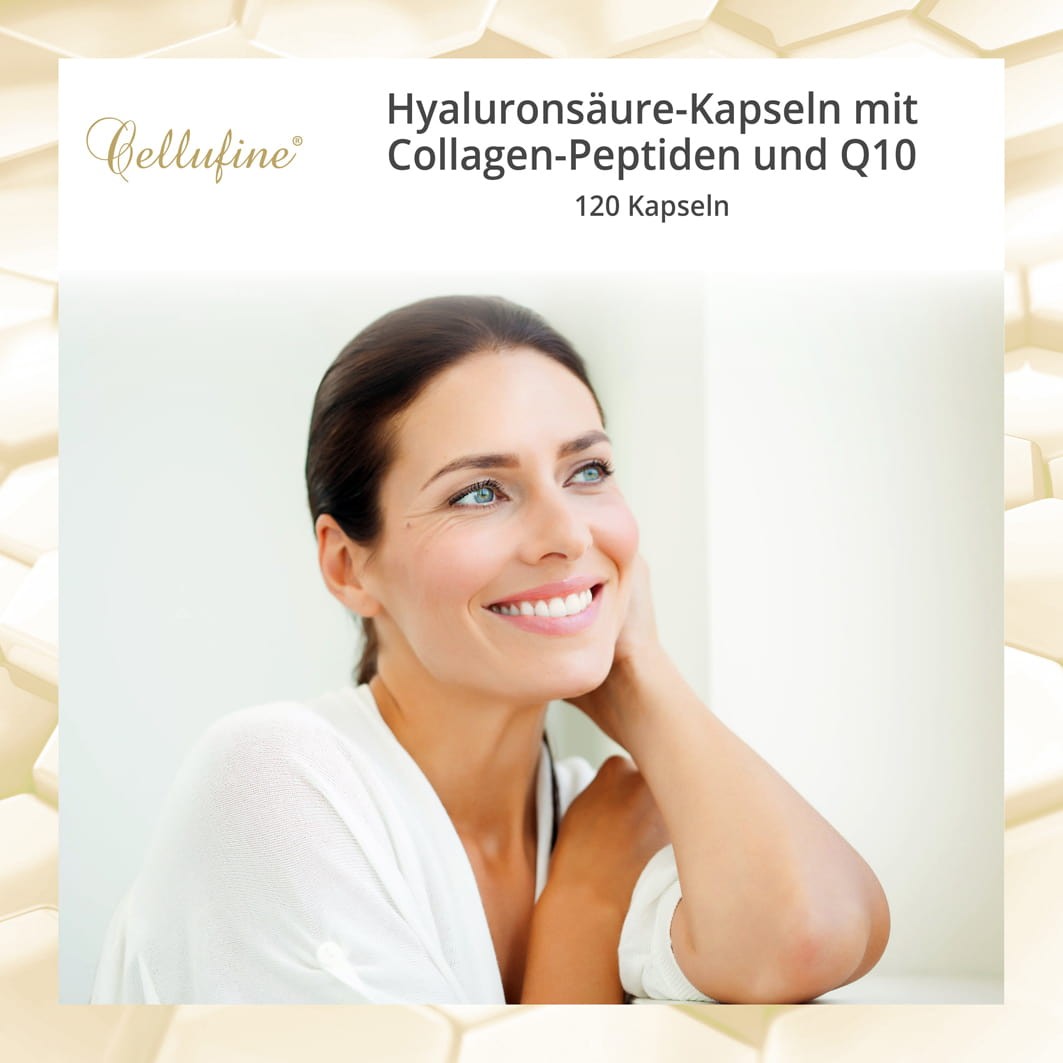 Cellufine® HyaVita® Hyaluronsäure-Kapseln mit Collagen + Coenzym Q10 - 120 Kapseln