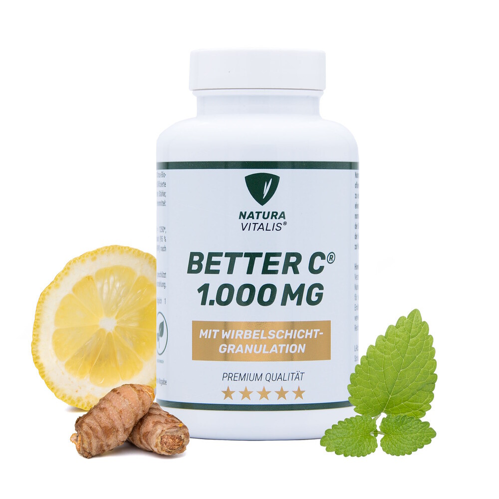 Better C mit 1000mg hochdosiertem Vitamin C - 90 Presslinge