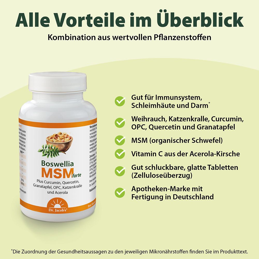 Boswellia MSM forte - 90 Tabletten