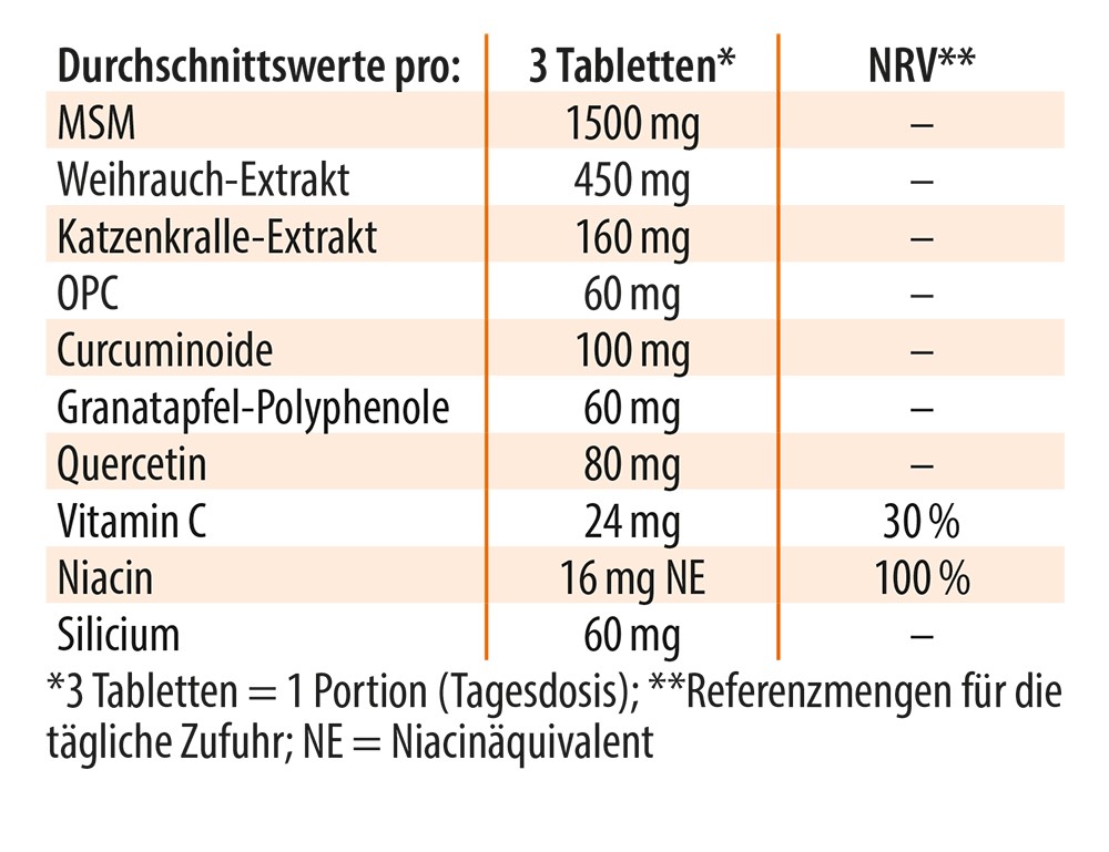 Boswellia MSM forte - 90 Tabletten