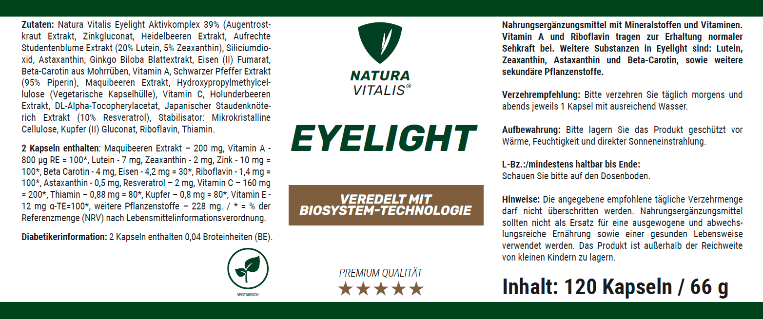 Eyelight Augenkapseln - 240 Kapseln