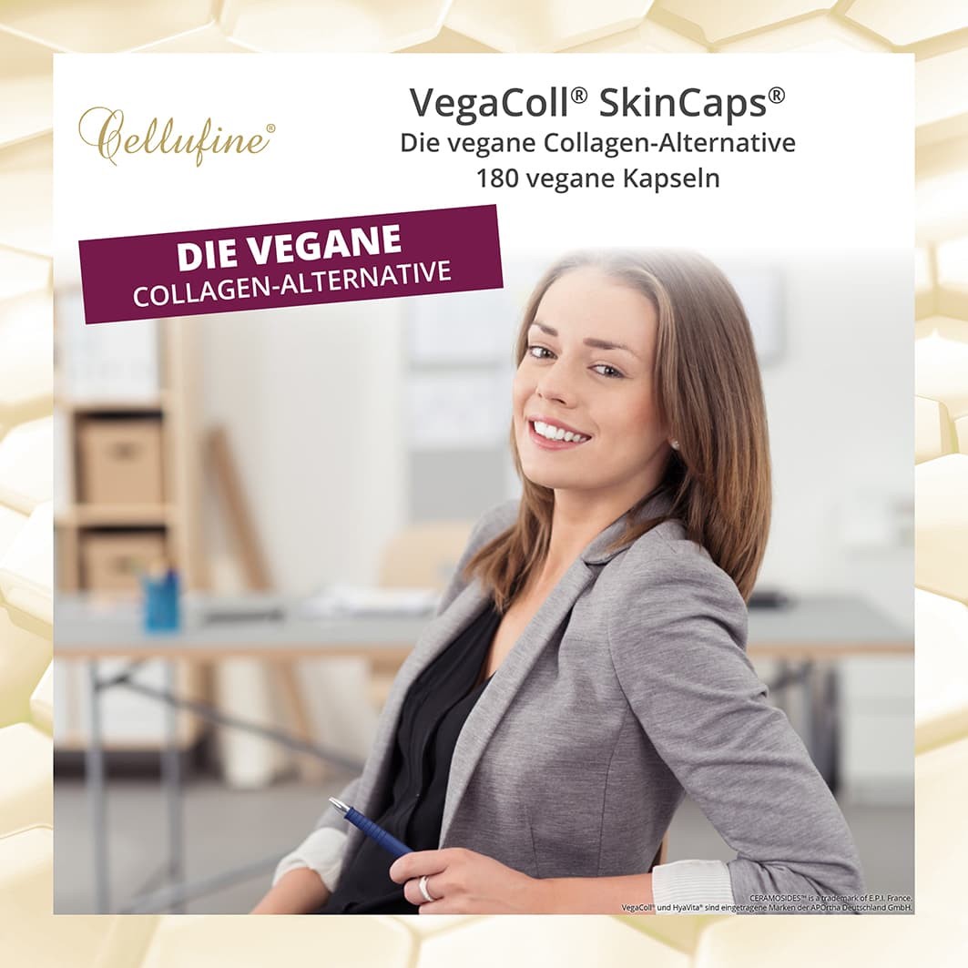 Cellufine VegaColl SkinCaps - vegane Collagen-Alternative - 180 Kapseln