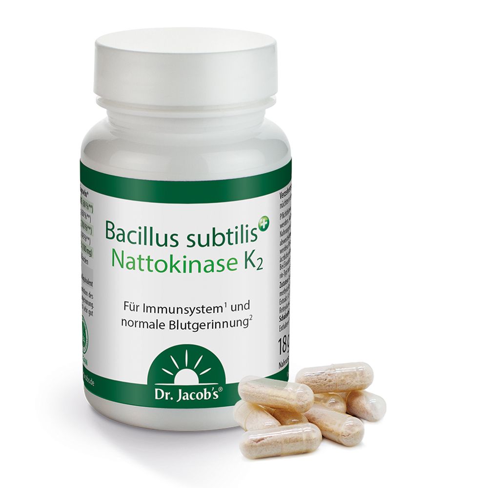 Bacillus subtilis plus Nattokinase K2 - 60 Kapseln