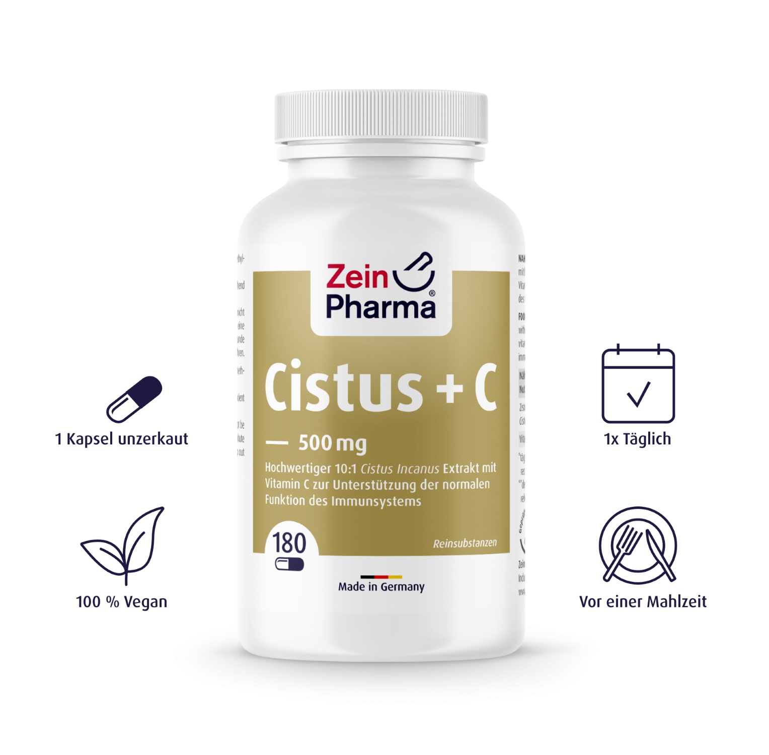 Cistus + C 500mg - 180 Kapseln