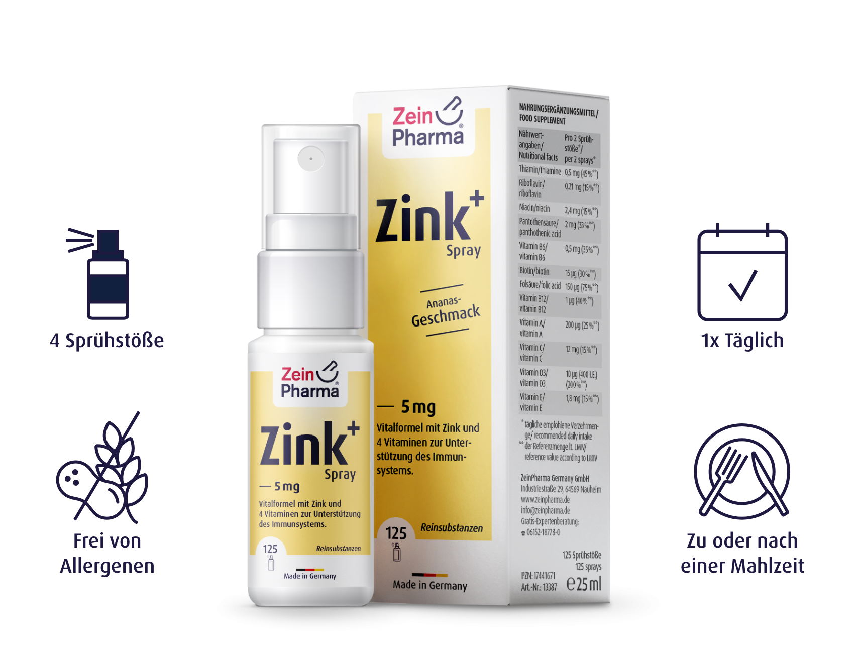Zink Plus Spray 5 mg  - 25 ml