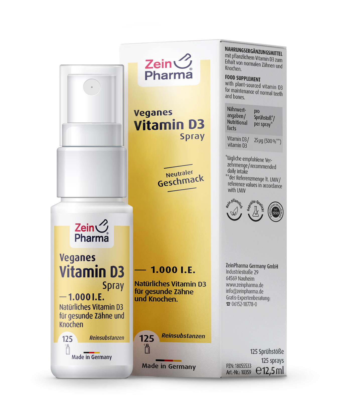 Veganes Vitamin D3 Spray - 1000 I.E.