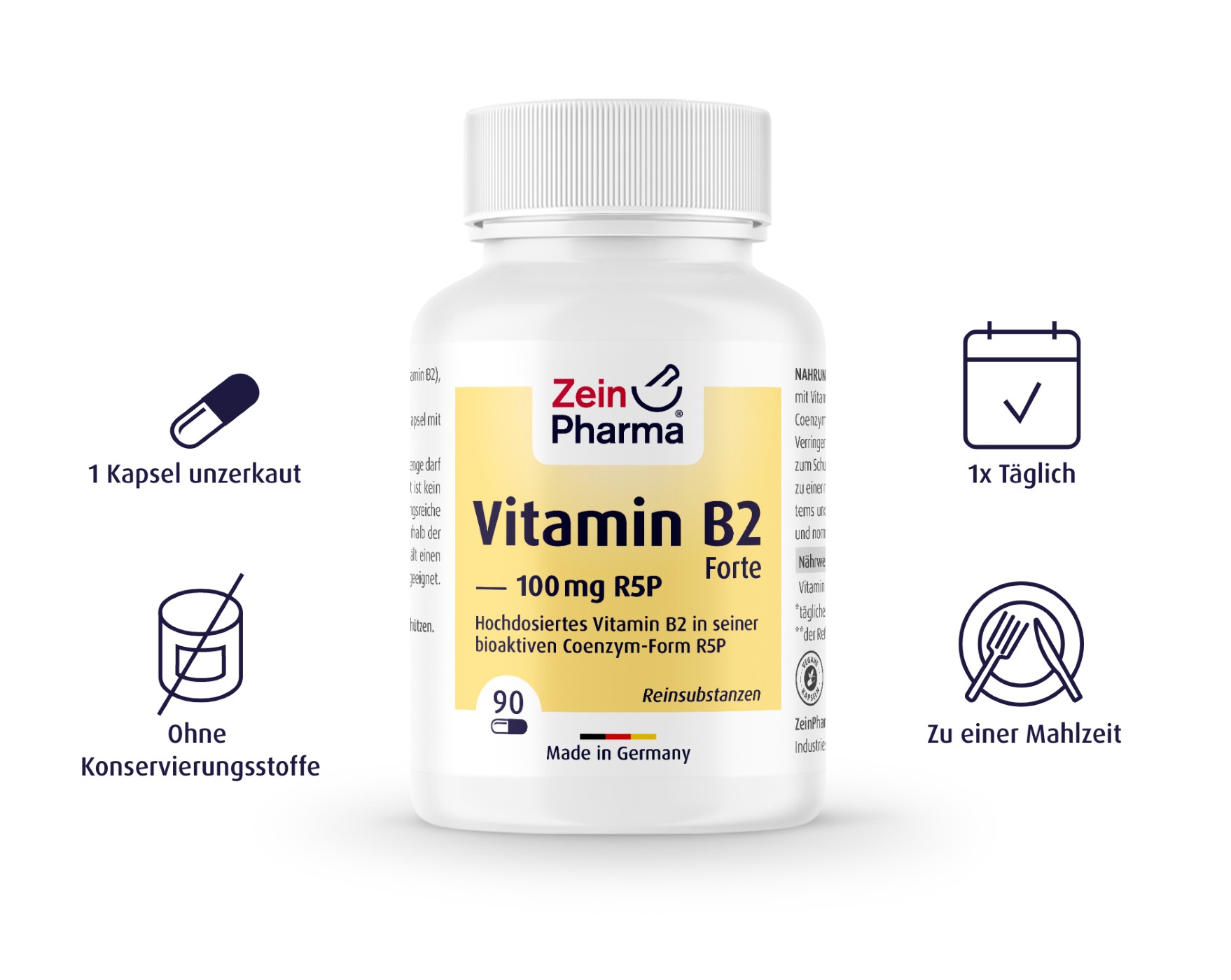Vitamin B2 Forte 100mg R5P - 90 Kapseln