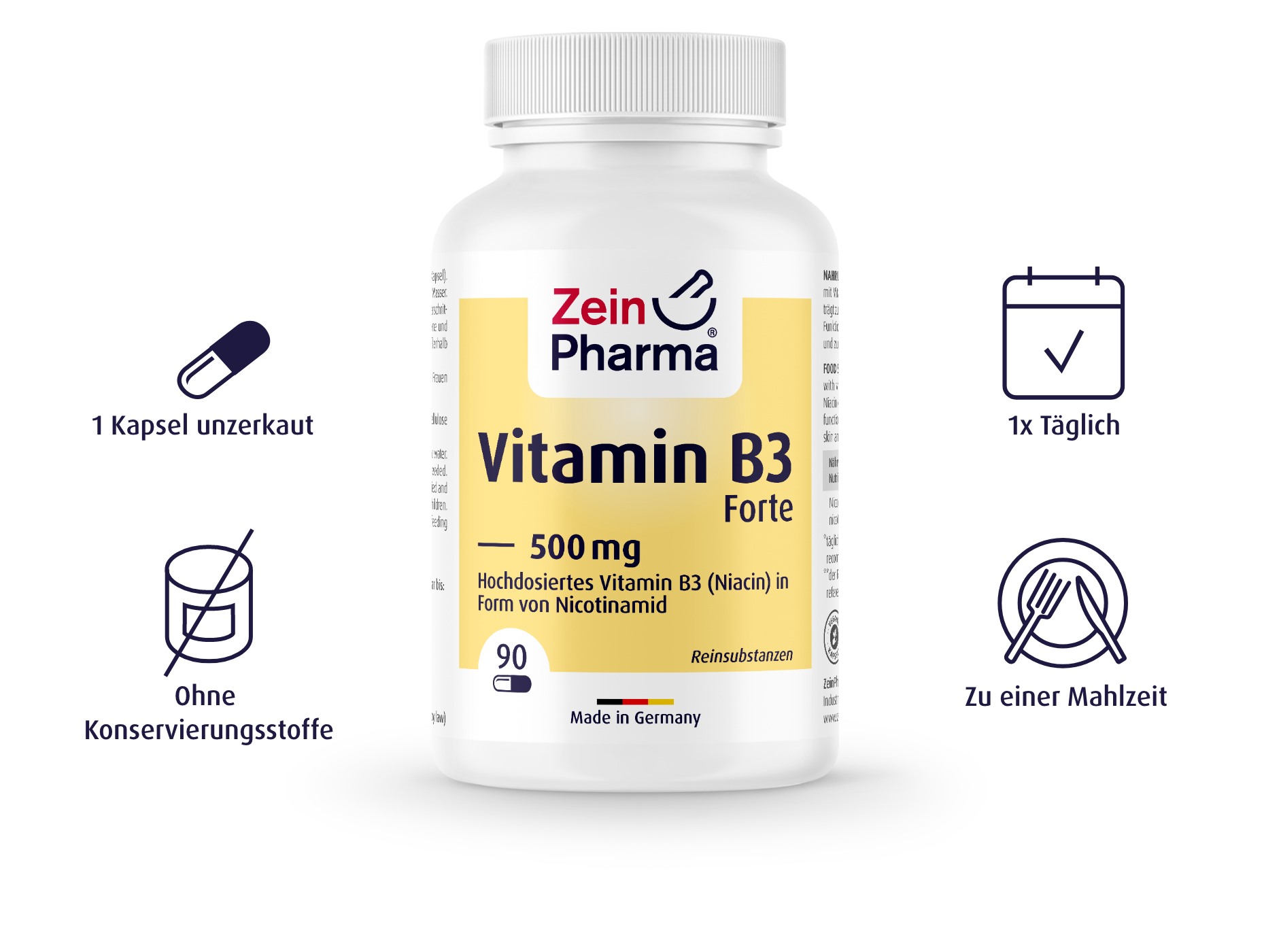 Vitamin B3 Forte 500mg - 90 Kapseln