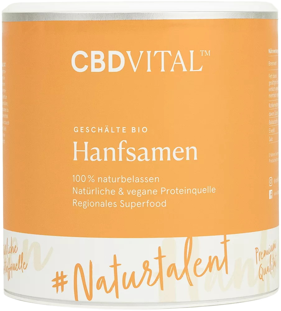 Geschlte Bio Hanfsamen - 250g