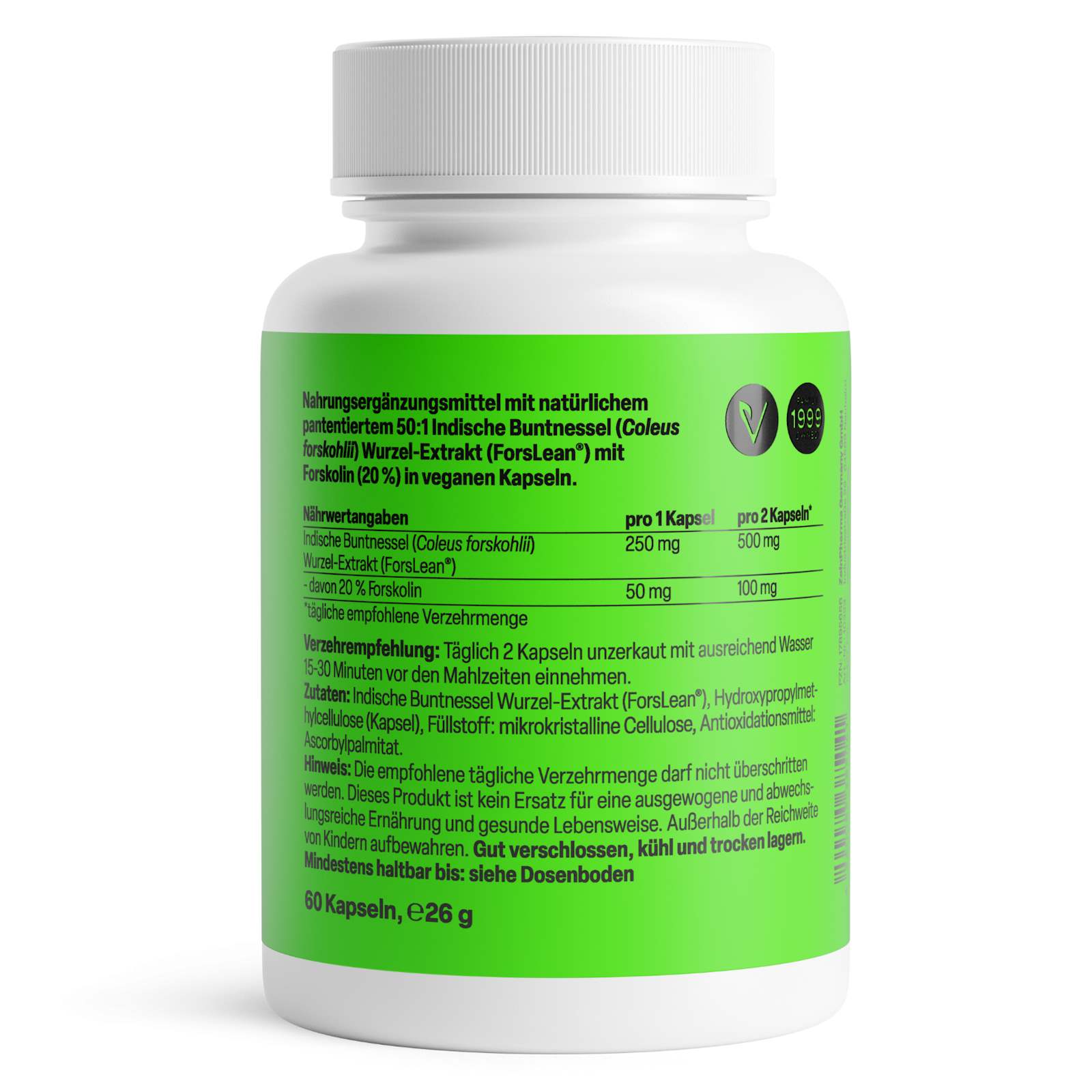 Forskolin 50mg - 60 Kapseln