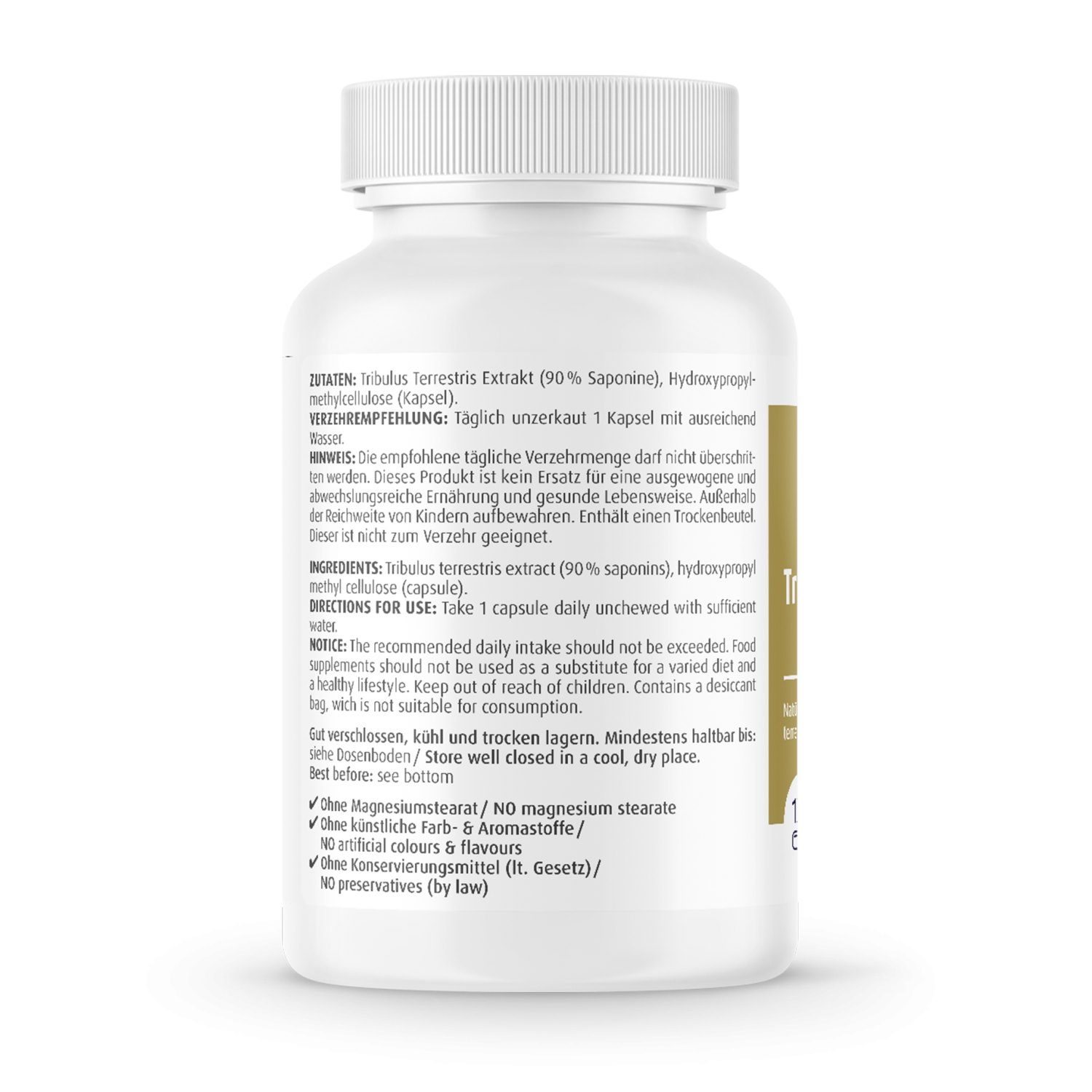 Tribulus Terrestris Extrakt 500mg - 120 Kapseln