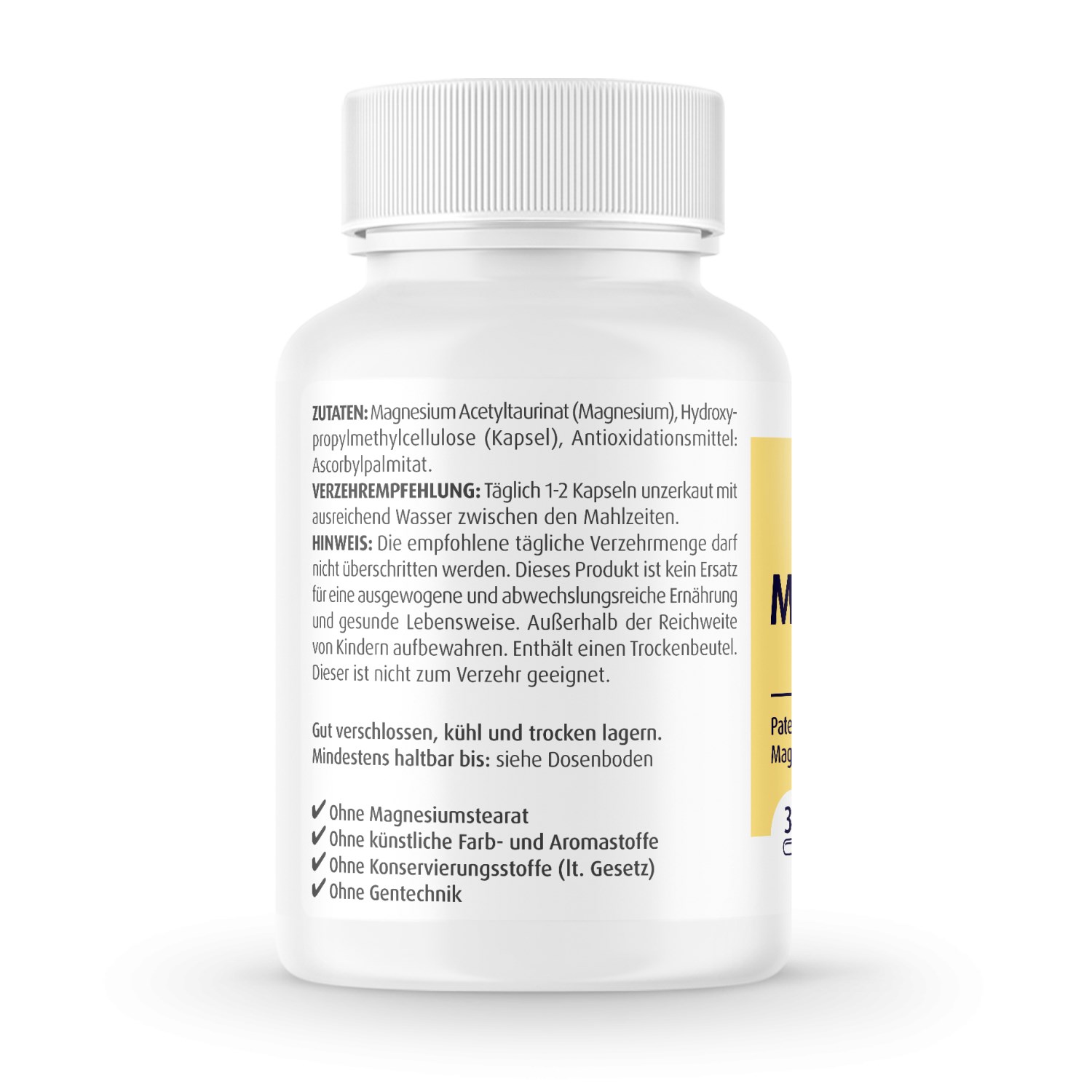 Magnesium Acetyltaurinat 750mg - 30 Kapseln