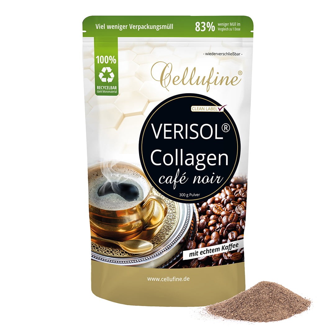 Cellufine Caf noir Collagen-Kaffee - VERISOL B (Rind) - 300 g Doypack