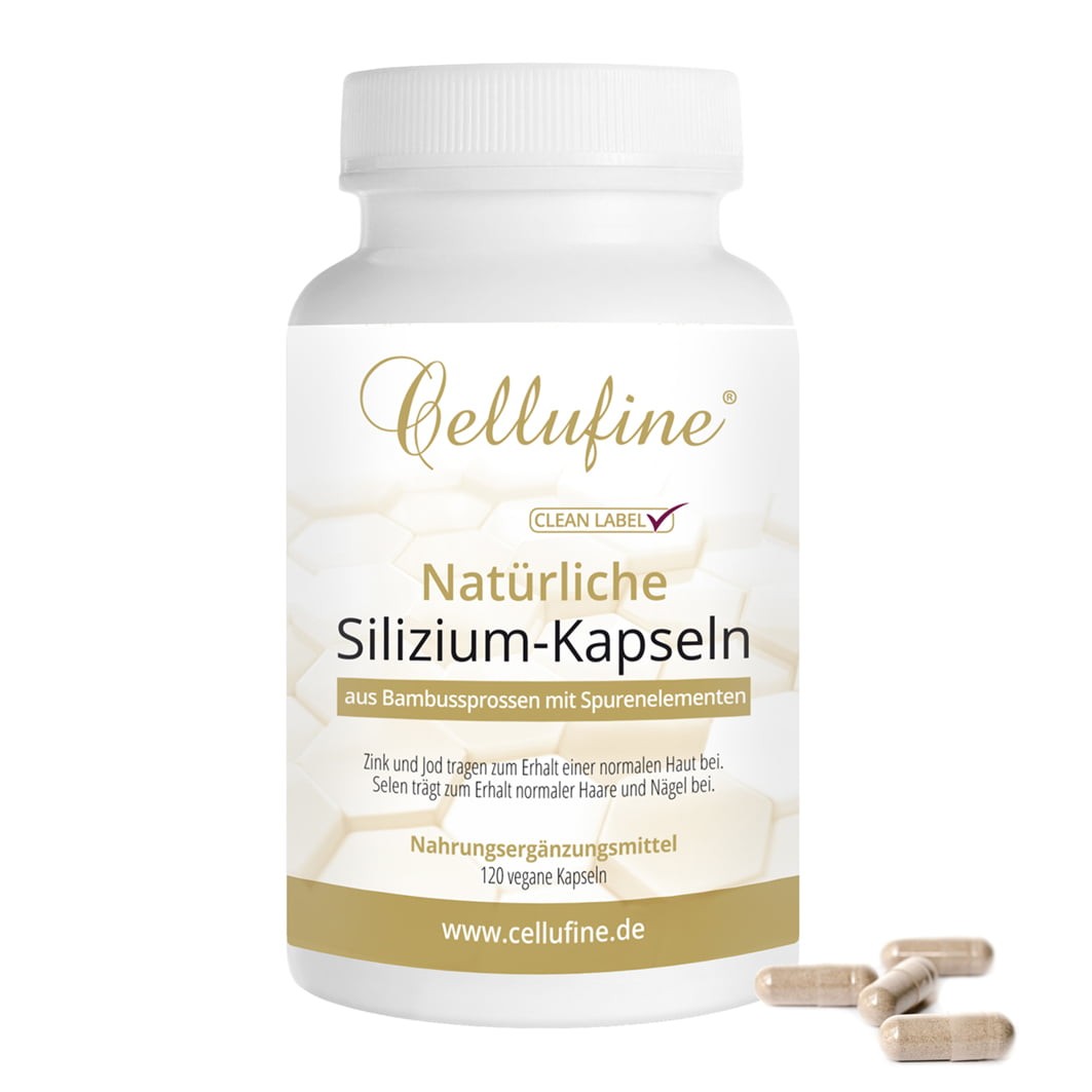 Cellufine Silizium-Kapseln PLUS Spurenelemente - 120 vegane Kapseln