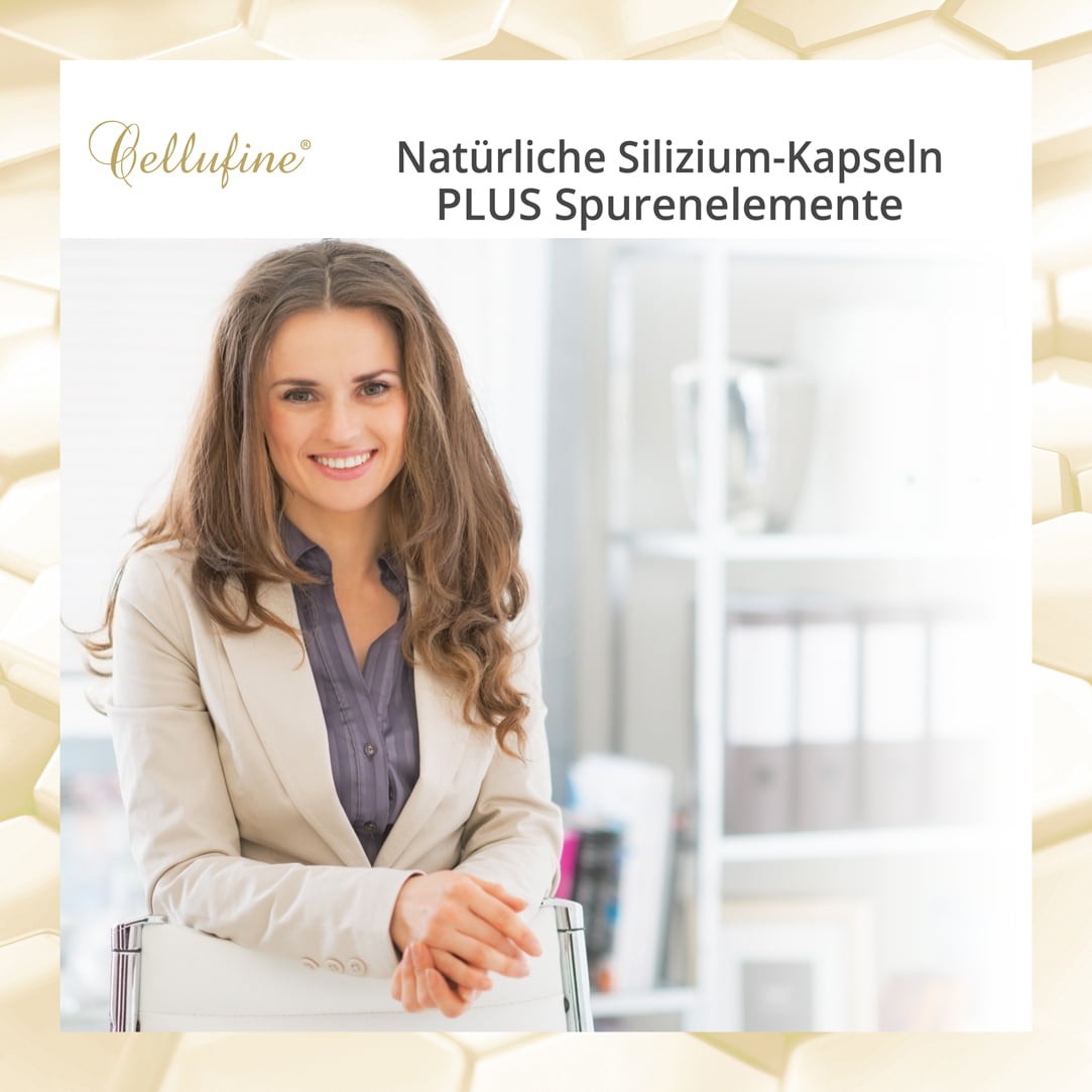 Cellufine Silizium-Kapseln PLUS Spurenelemente - 120 vegane Kapseln