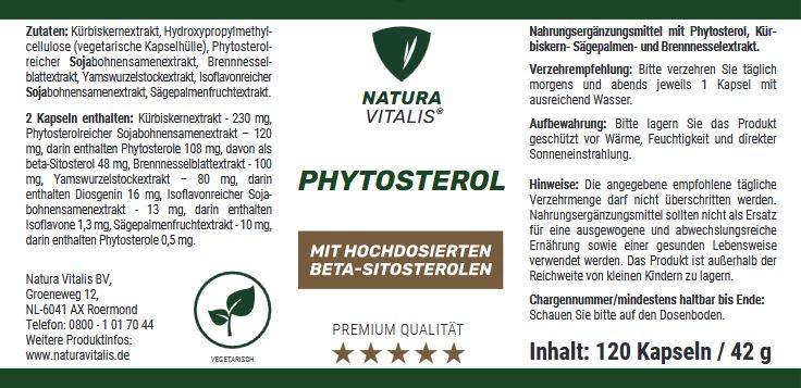 Phytosterol 120 Kapseln - fr die Blase des Mannes