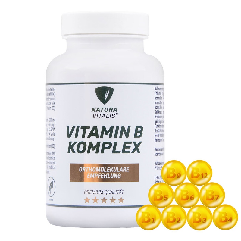 Vitamin B Komplex - 120 Kapseln - HOCHDOSIERT