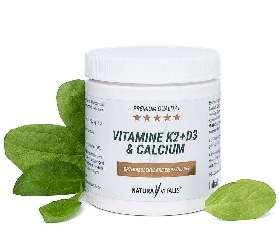 Vitamin K2 + D3 & Calcium HOCHDOSIERT Natura Vitalis