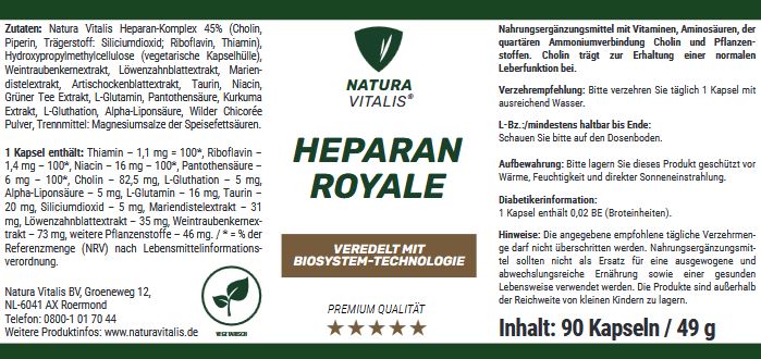 Heparan Royale fr die Leber - 90 Kapseln