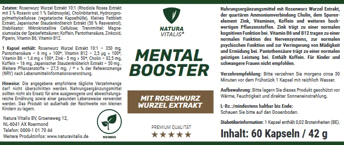 Mental Booster - 60 Kapseln