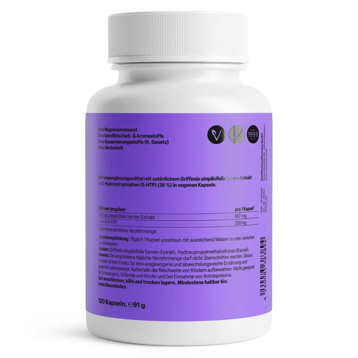 Griffonia 5-HTP 200 mg - 120 Kapseln