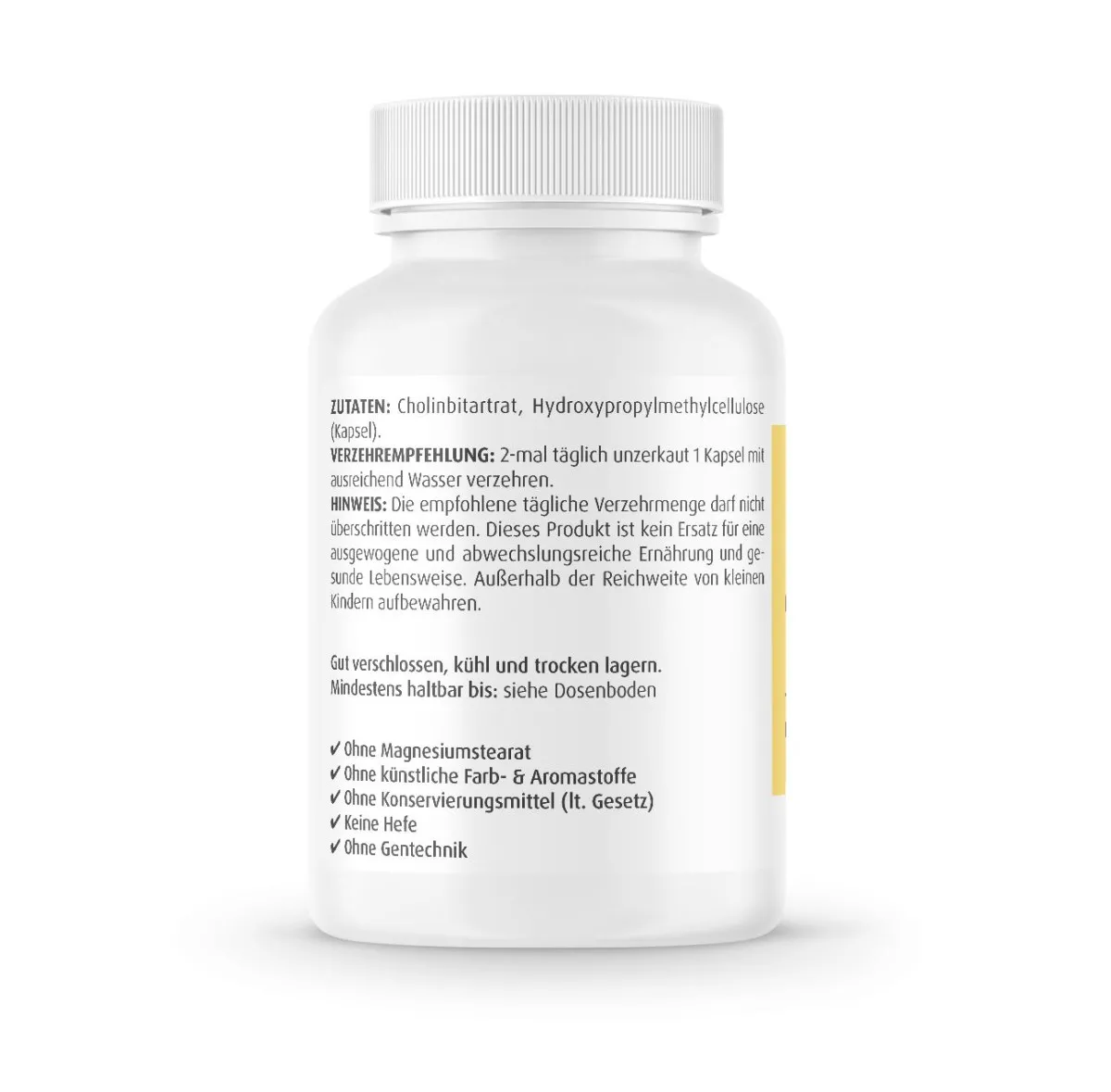 Cholin 600 mg - 60 Kapseln