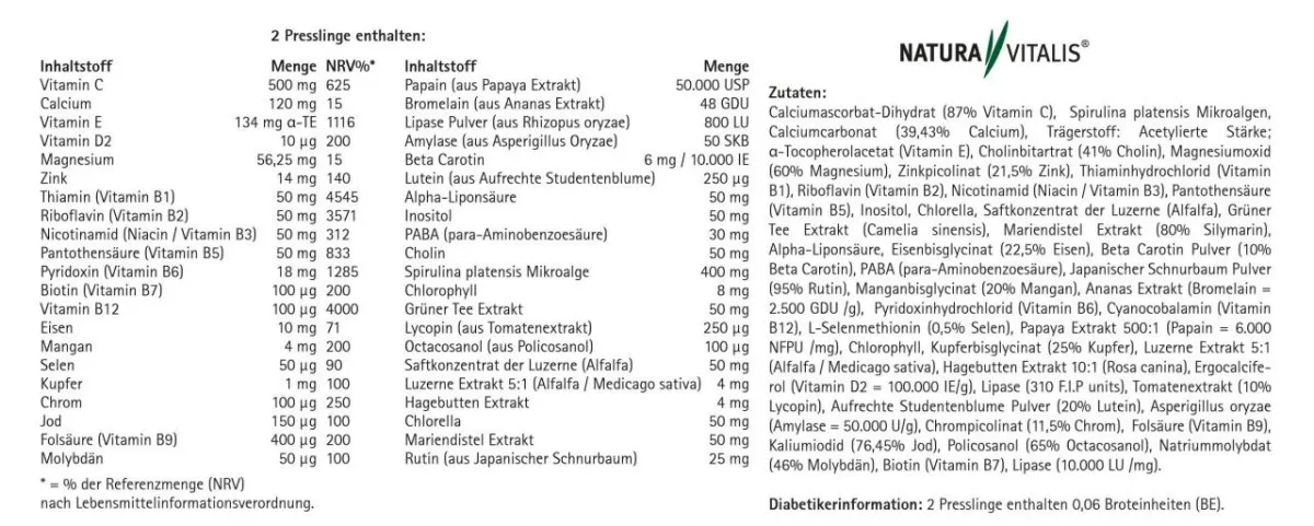 Premium Multi Formula - 120 Presslinge