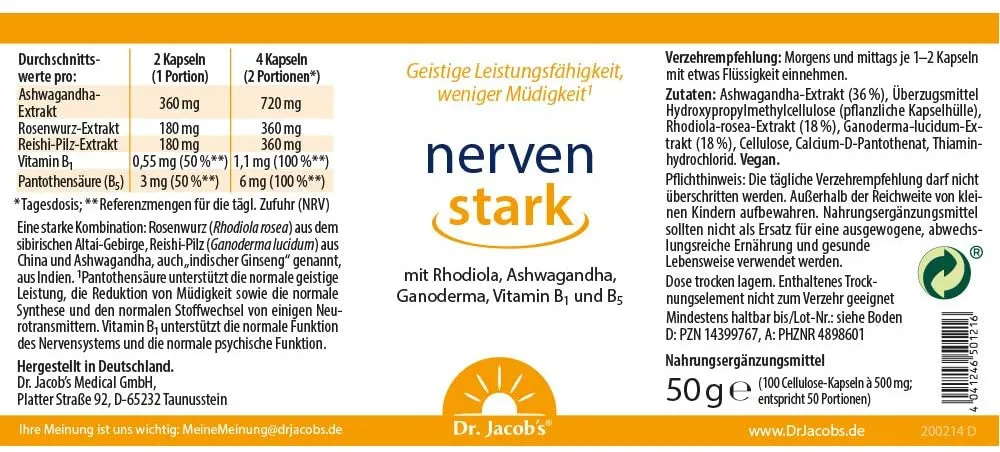 nervenstark - 100 Kapseln