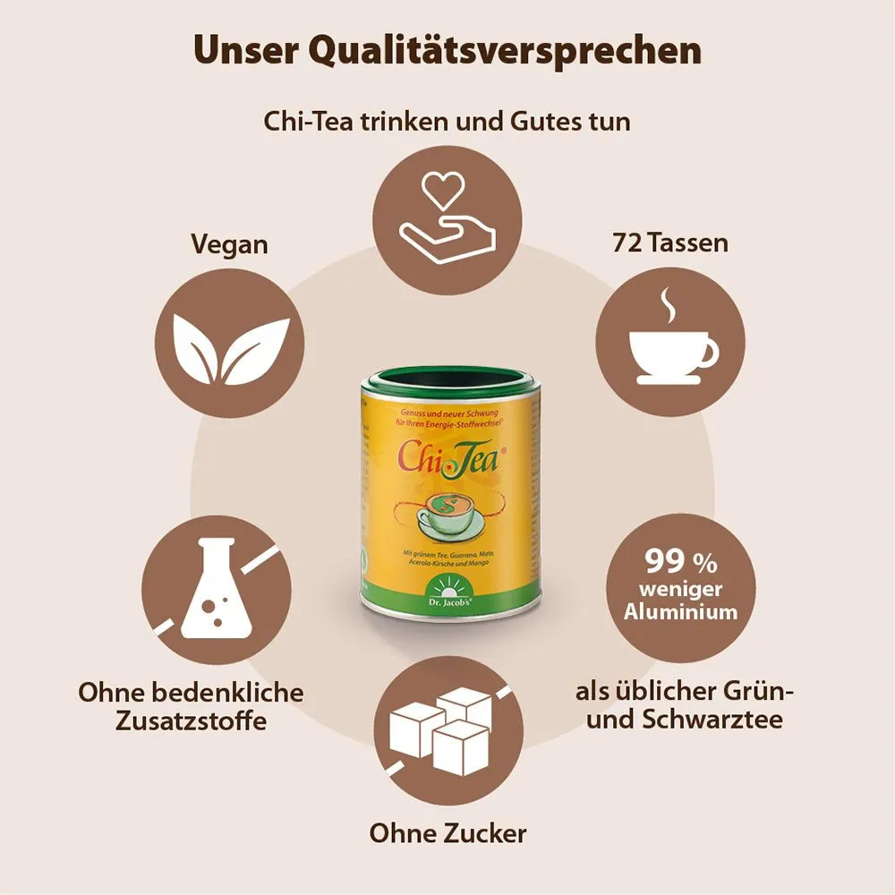 Chi-Tea mit grnem Tee, Guarana, Mate & mehr - 180g