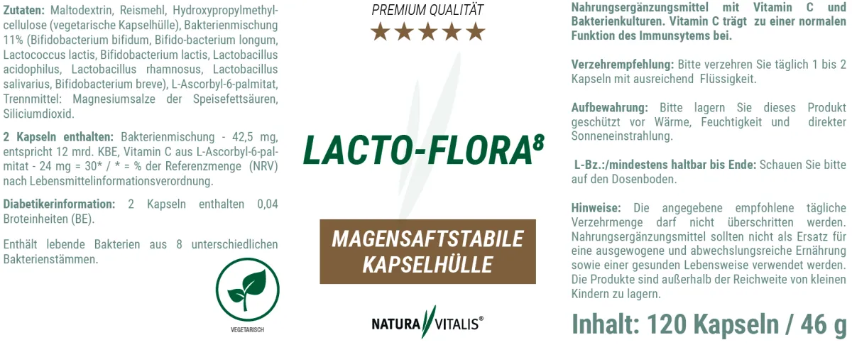 Lacto-Flora 8 - 120 Kapseln