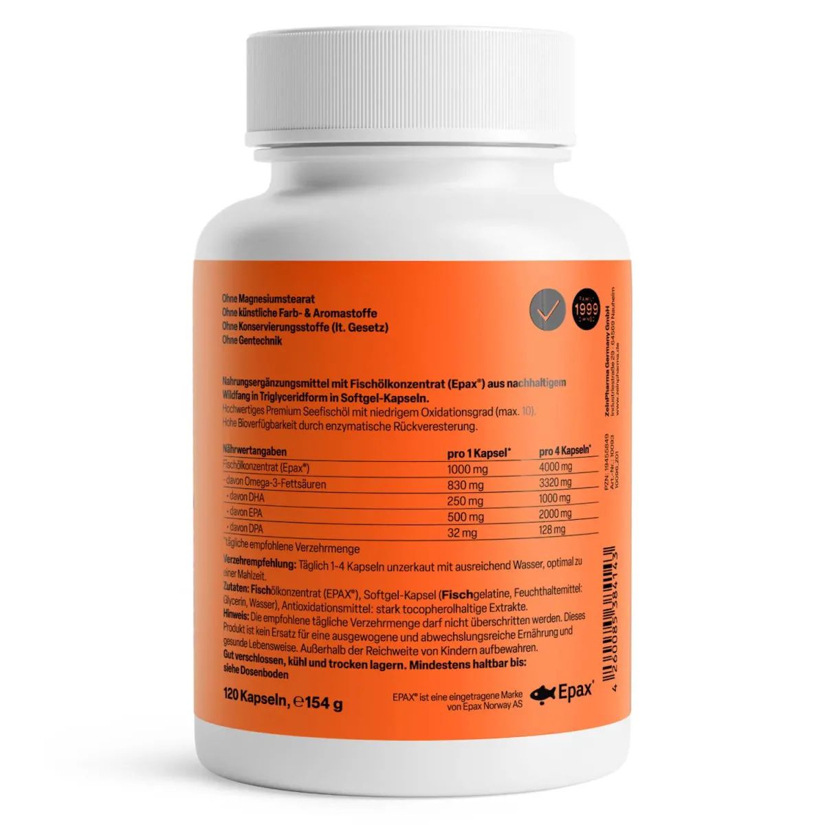 Omega-3 Ultra EPA - 120 Softgel-Kapseln