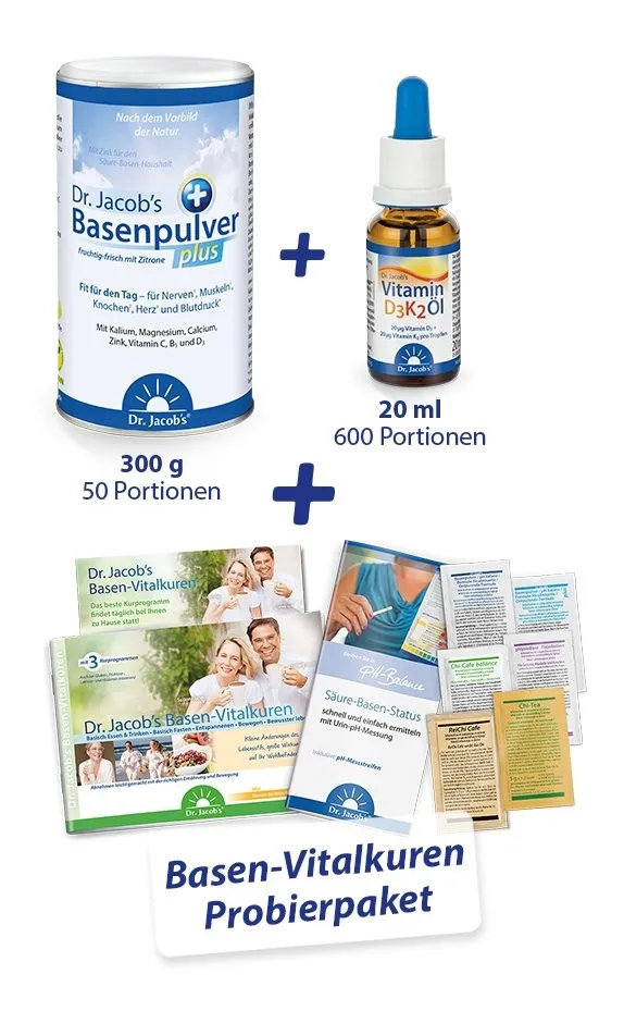 Set: Basenpulver plus 300g + Vitamin D3K2 l - 20ml