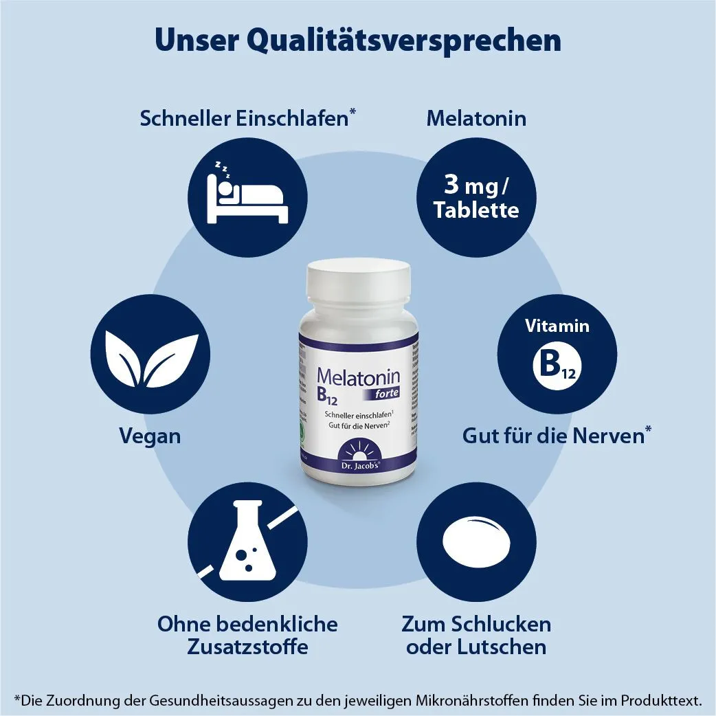 Dr. Jacob's Melatonin B12 forte - 90 Tabletten