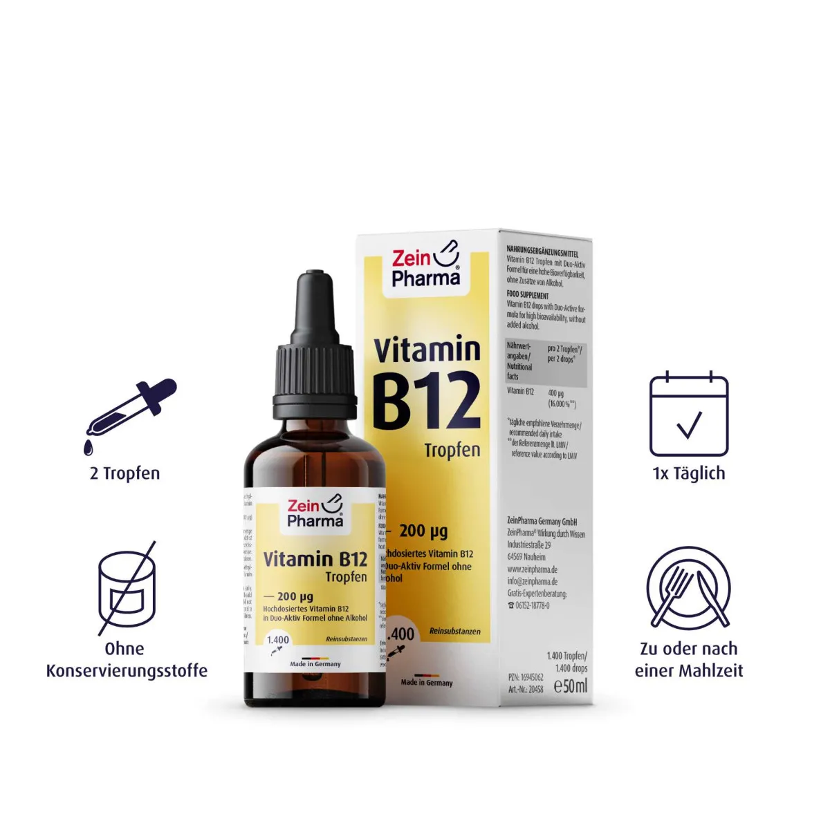 Vitamin B12 200 g Tropfen - 50ml