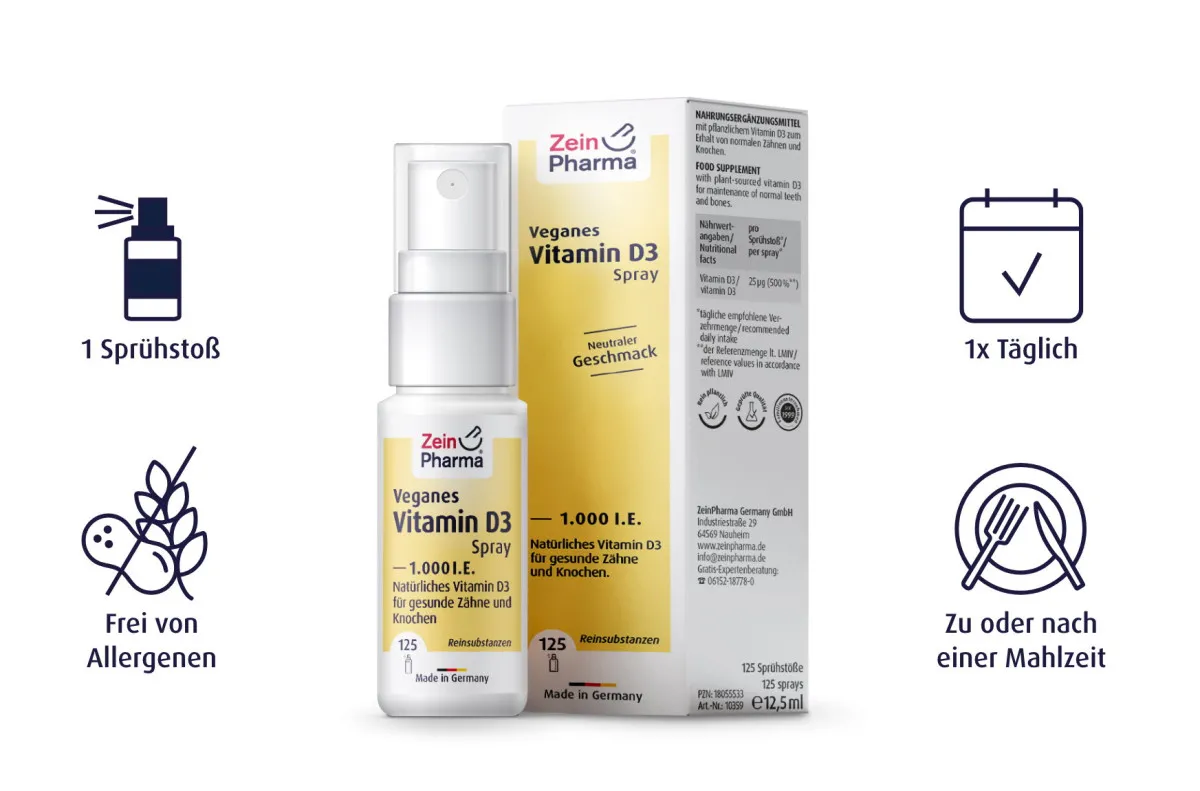 Veganes Vitamin D3 Spray - 1000 I.E.