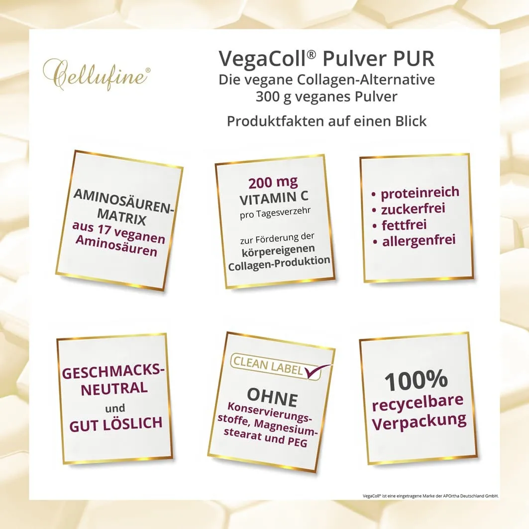 Cellufine VegaColl veganes Pulver PUR - 300g