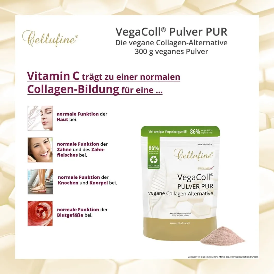 Cellufine VegaColl veganes Pulver PUR - 300g