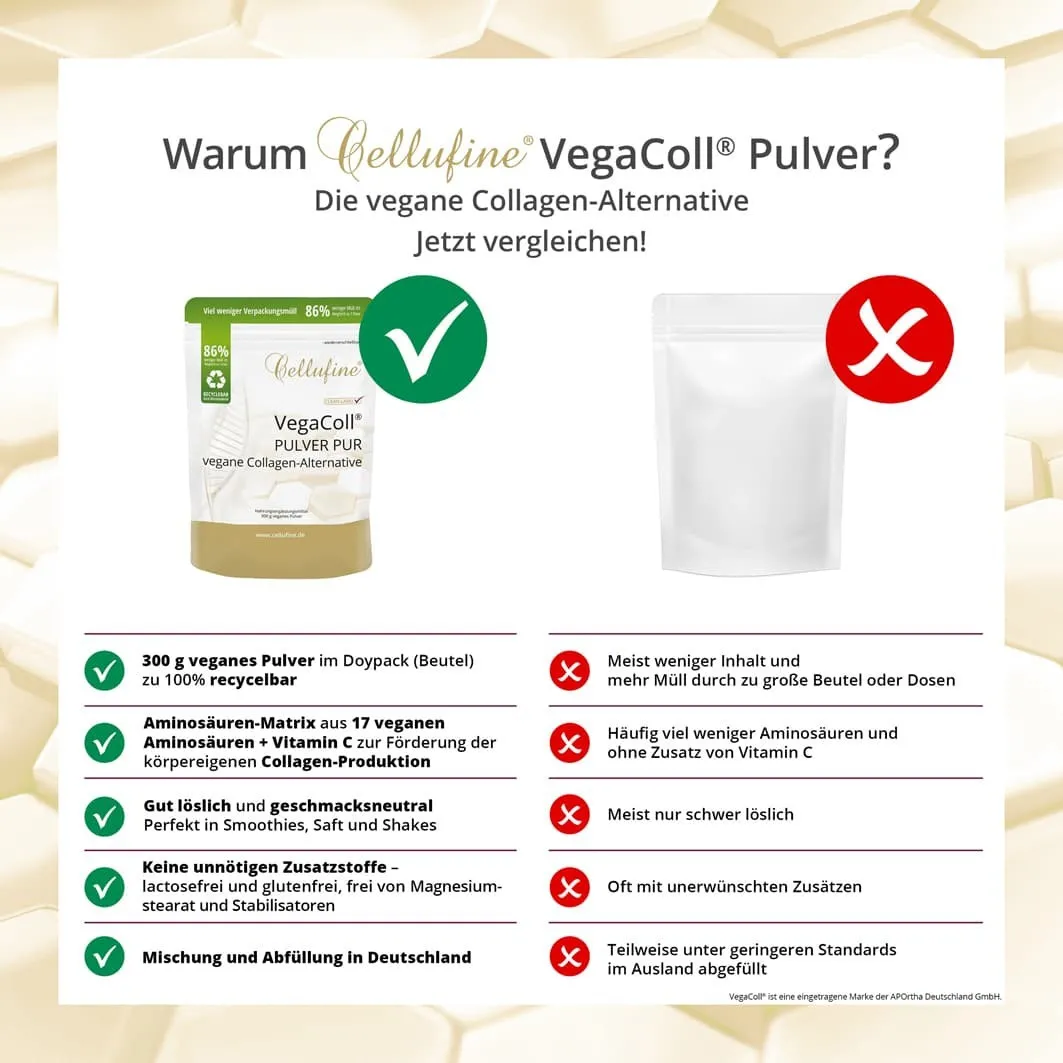 Cellufine VegaColl veganes Pulver PUR - 300g
